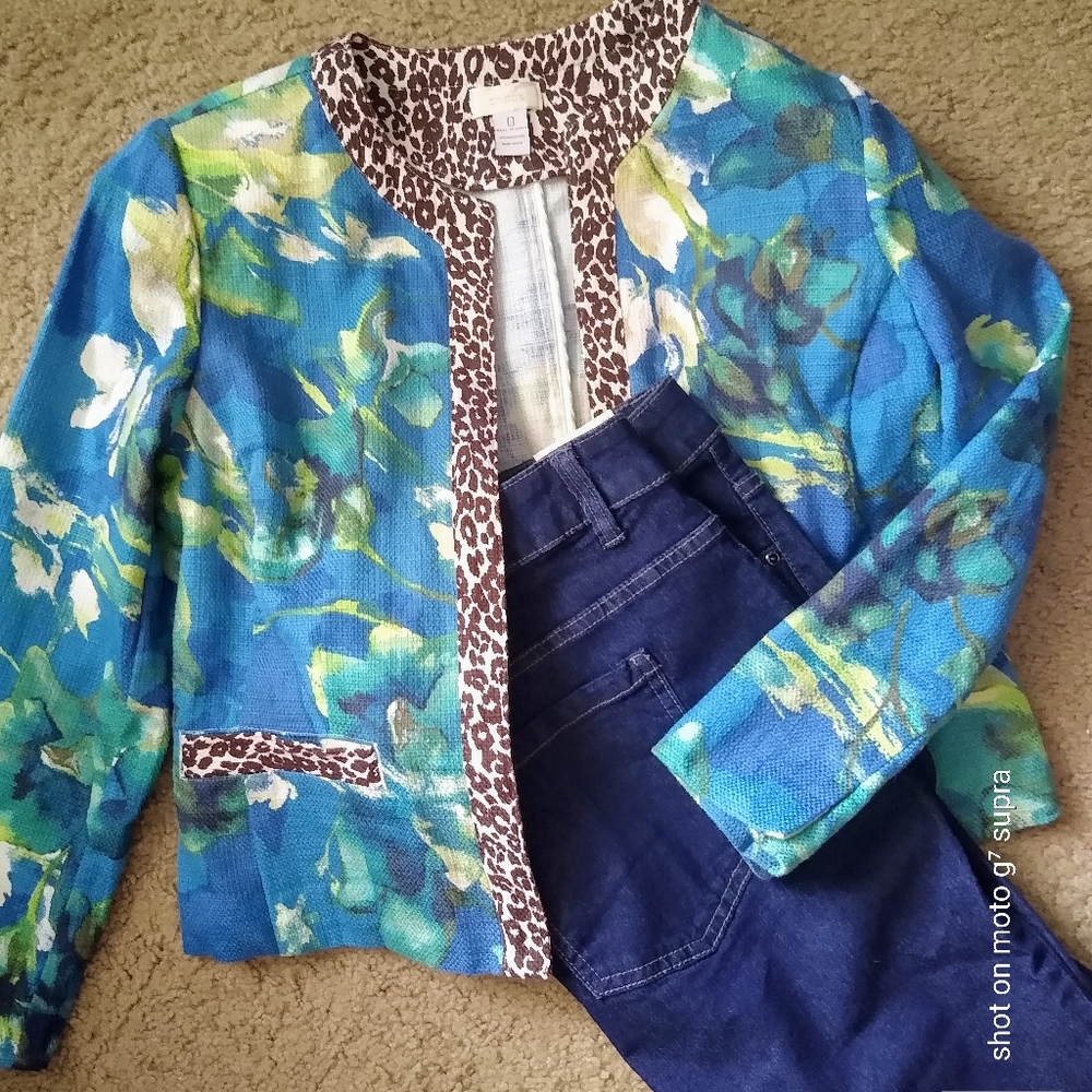 Chico's Floral Blazer